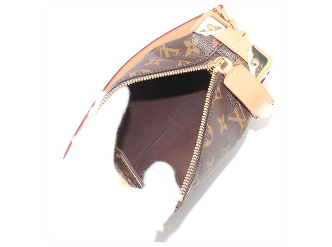 Louis Vuitton Borsa a tracolla Side Trunk PM in tela Monogram Marrone - vista 7