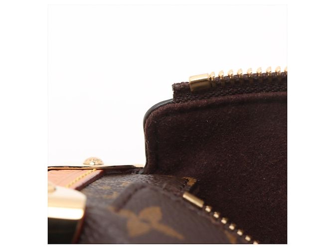 Louis Vuitton Borsa a tracolla Side Trunk PM in tela Monogram Marrone - vista 9