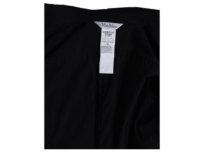 Max Mara, camicia nera con polsini alla francese Nero - vista 5