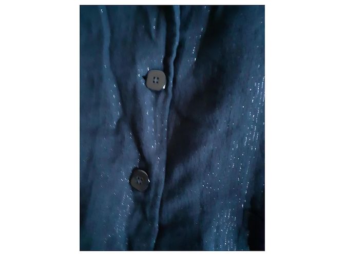 Des Petits Hauts dunkelblauer Pailletten-Blazer - Ansicht 2