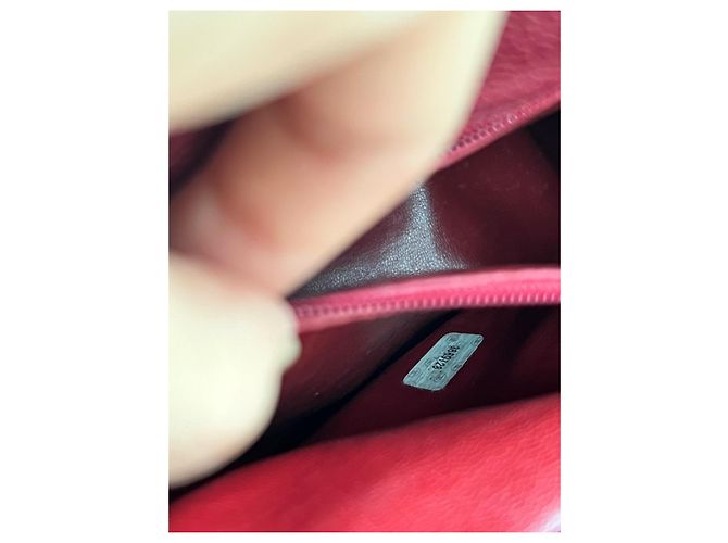 Zaino Chanel Vintage Burgundy Caviar Leather Bordò - vista 13