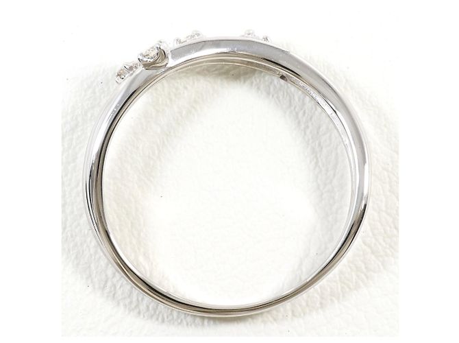 Autre Marque 14K Weißgold-Ring mit Diamant Golden - Ansicht 2