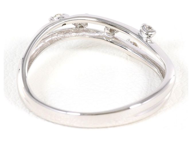 Autre Marque 14K Weißgold-Ring mit Diamant Golden - Ansicht 3