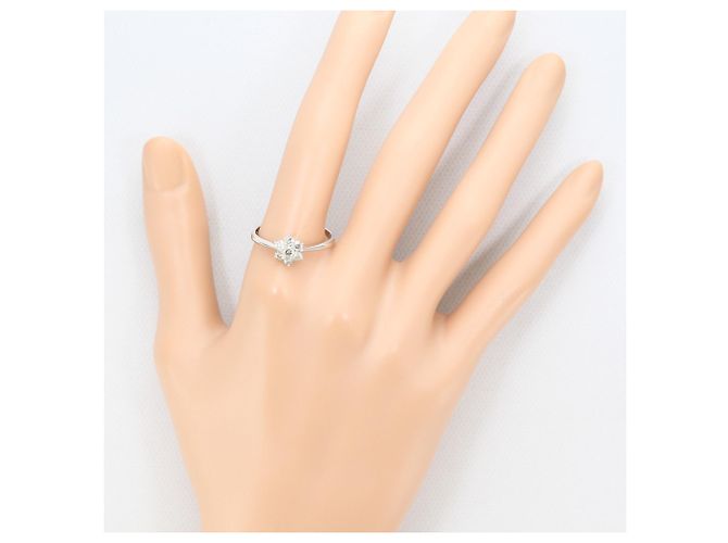 Autre Marque 14K Weißgold-Ring mit Diamant Golden - Ansicht 6