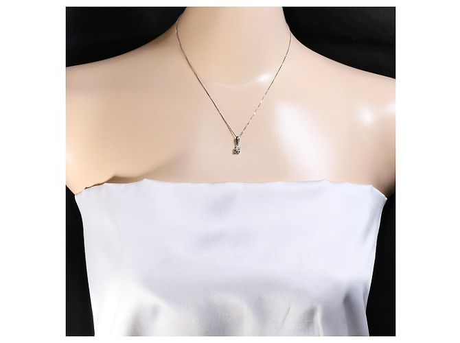 Autre Marque PT900 Platin-Halskette mit Diamant - Ansicht 5