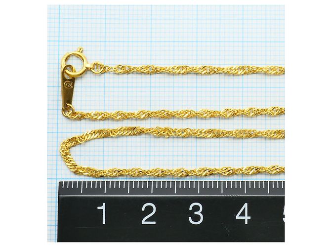 Autre Marque Collar de oro amarillo de 24K Dorado - vista 4
