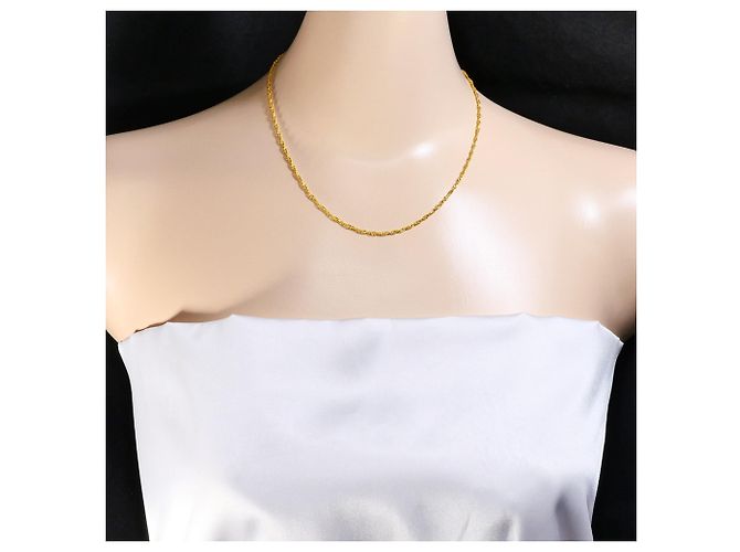 Autre Marque Collar de oro amarillo de 24K Dorado - vista 5