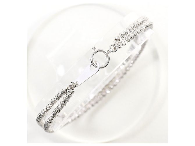 Autre Marque Bracciale con charm in oro bianco 18K D'oro - vista 2