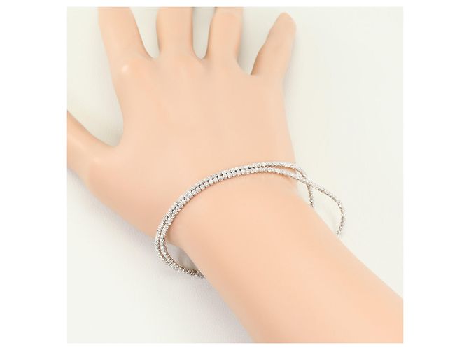 Autre Marque Bracciale con charm in oro bianco 18K D'oro - vista 3