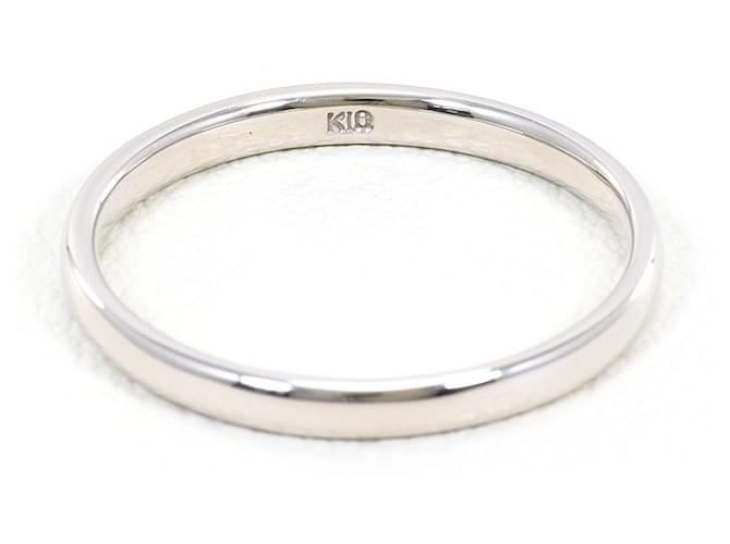 Autre Marque 10K Weißgold-Ring Golden - Ansicht 3