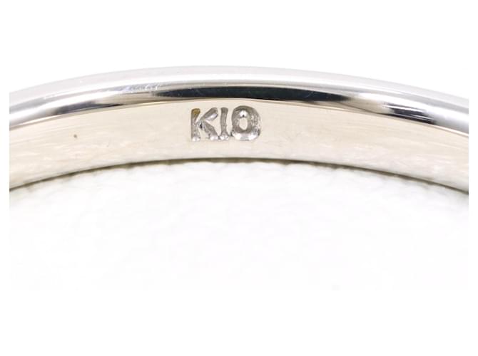Autre Marque 10K Weißgold-Ring Golden - Ansicht 4