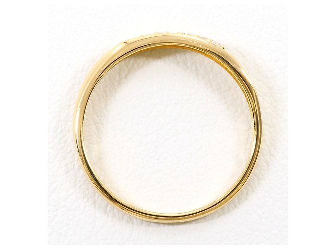 Autre Marque 18K Gelbgoldring mit Diamant Golden - Ansicht 2