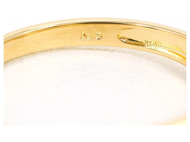Autre Marque 18K Gelbgoldring mit Diamant Golden - Ansicht 4