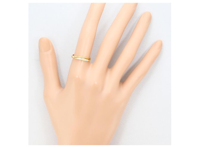 Autre Marque 18K Gelbgoldring mit Diamant Golden - Ansicht 5