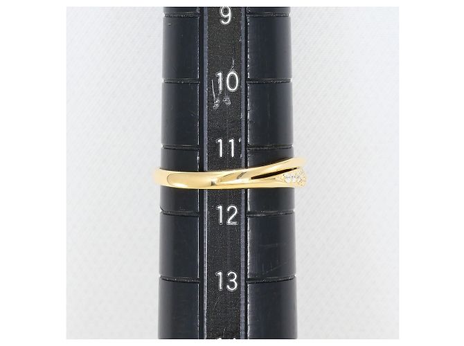 Autre Marque 18K Gelbgoldring mit Diamant Golden - Ansicht 6
