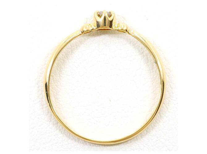 Autre Marque 18K Gelbgold-Ring mit Diamant Golden - Ansicht 2