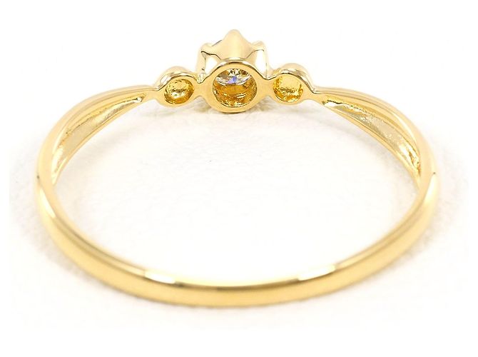 Autre Marque 18K Gelbgold-Ring mit Diamant Golden - Ansicht 3