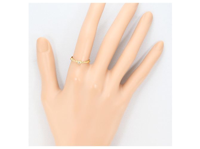 Autre Marque 18K Gelbgold-Ring mit Diamant Golden - Ansicht 6