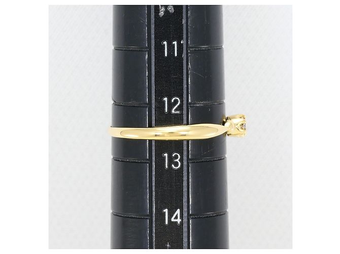 Autre Marque 18K Gelbgold-Ring mit Diamant Golden - Ansicht 7
