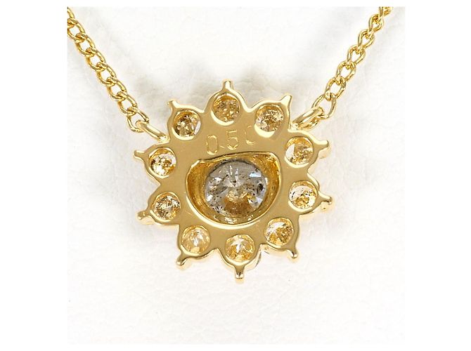 Autre Marque Collana in oro giallo 18K con pendente in diamante D'oro - vista 3