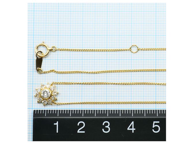 Autre Marque Collana in oro giallo 18K con pendente in diamante D'oro - vista 4