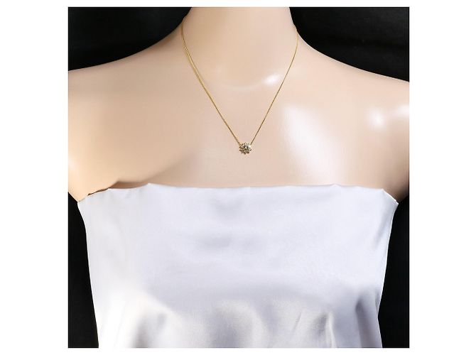 Autre Marque Collana in oro giallo 18K con pendente in diamante D'oro - vista 5