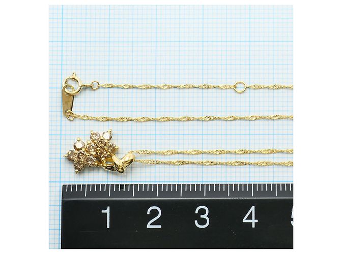 Autre Marque Collana in oro giallo 18K con diamante marrone D'oro - vista 4
