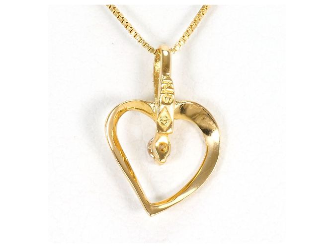 Autre Marque Collana in oro giallo 18K con diamante D'oro - vista 3