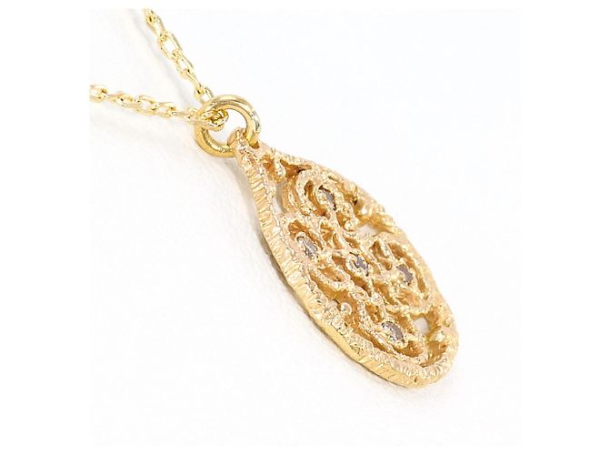 Autre Marque Collana in oro giallo 10K con diamante D'oro - vista 2
