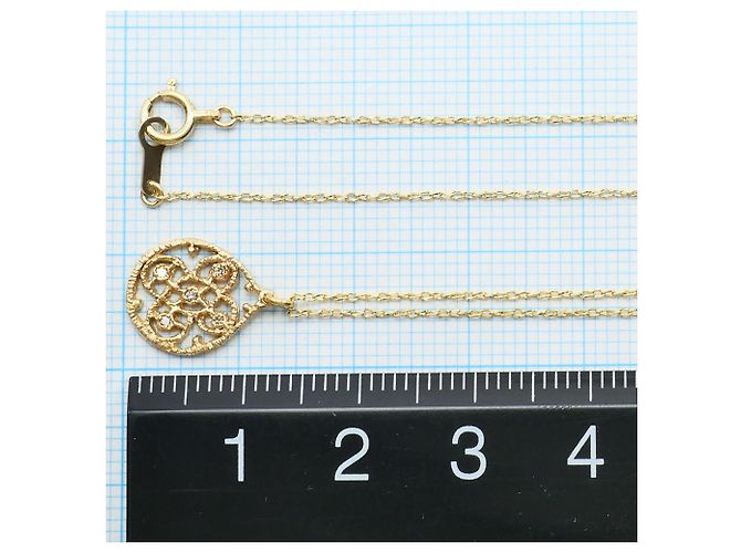 Autre Marque Collana in oro giallo 10K con diamante D'oro - vista 4