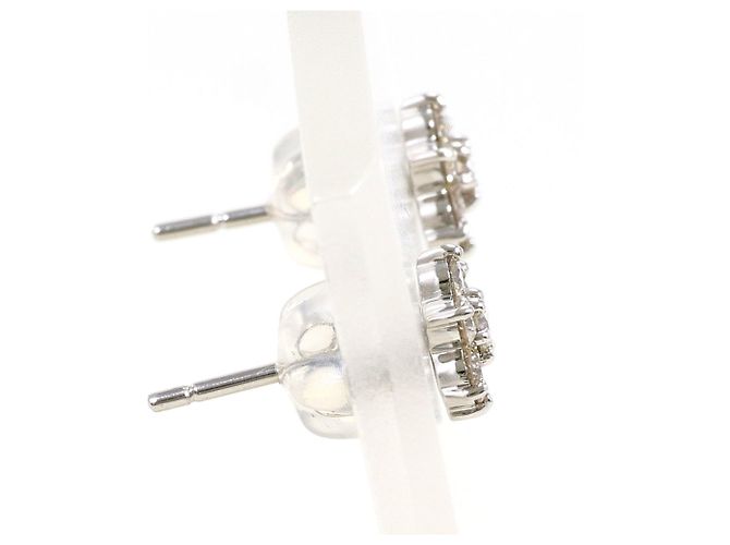 Autre Marque PT900 Platin Diamant Ohrstecker - Ansicht 2