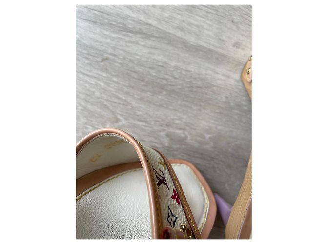 Louis Vuitton Mule con Zeppa Monogram Multicolore Bianco - vista 7