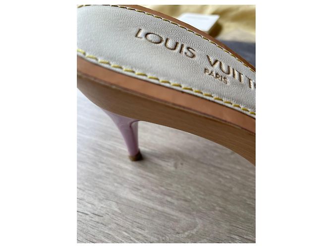 Louis Vuitton Mule con Zeppa Monogram Multicolore Bianco - vista 8