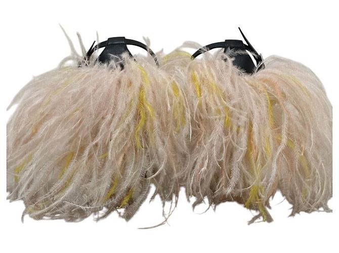 Emilio Pucci Feathered Strap High Block Heel Sandals sz. 39 Pre-owned - view 4