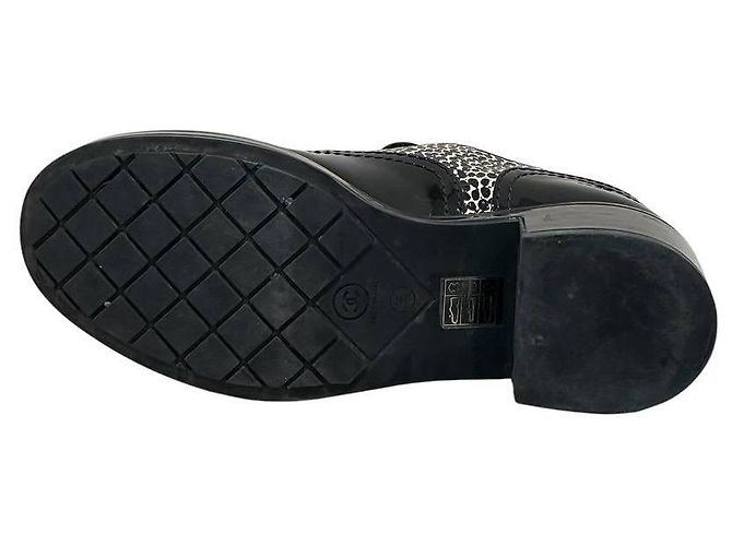 Chanel Derby mit Absatz aus Lackleder mit Leopardenmuster EU 38 Gebraucht - Ansicht 5