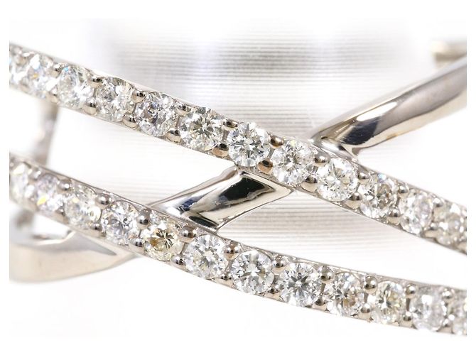 Autre Marque 18K Weißgold Diamantring Golden - Ansicht 2