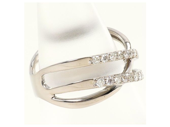Autre Marque 18K Weißgold Diamantring Golden - Ansicht 3