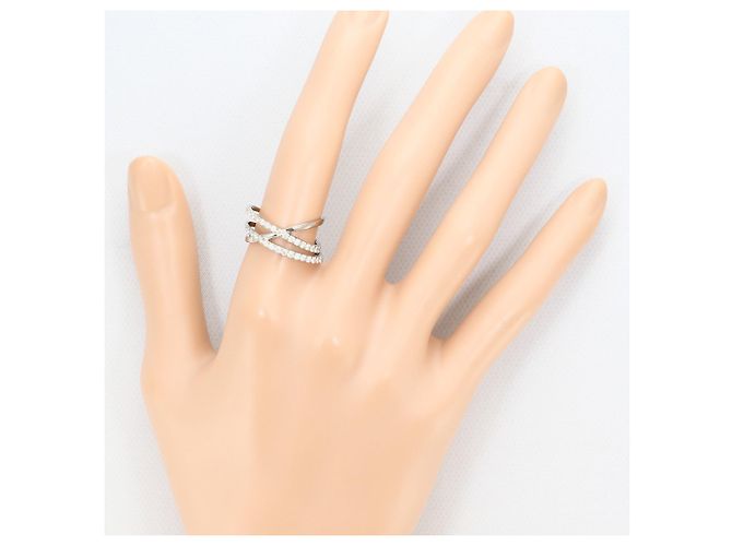 Autre Marque 18K Weißgold Diamantring Golden - Ansicht 6