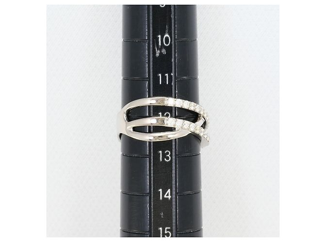 Autre Marque 18K Weißgold Diamantring Golden - Ansicht 7
