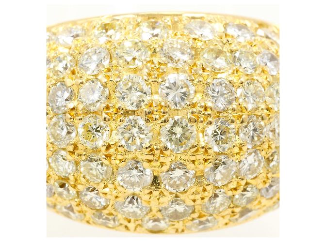 Autre Marque 18K Gelbgold-Ring mit 5.02ct Diamant Golden - Ansicht 2