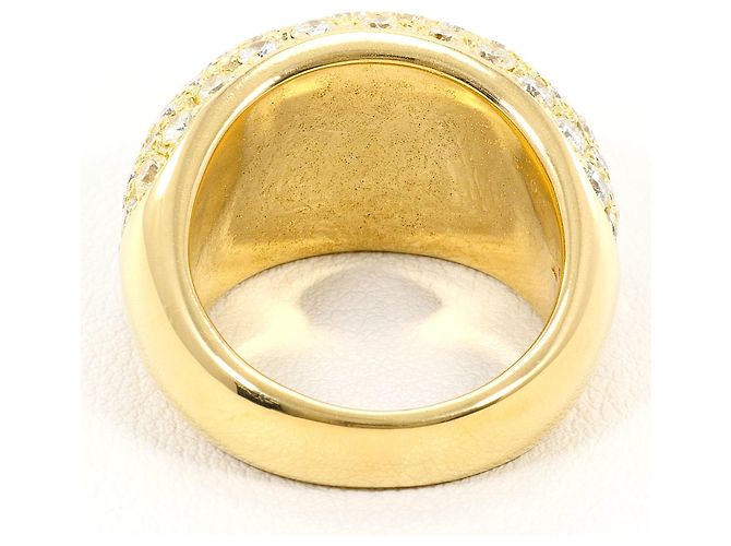 Autre Marque 18K Gelbgold-Ring mit 5.02ct Diamant Golden - Ansicht 4