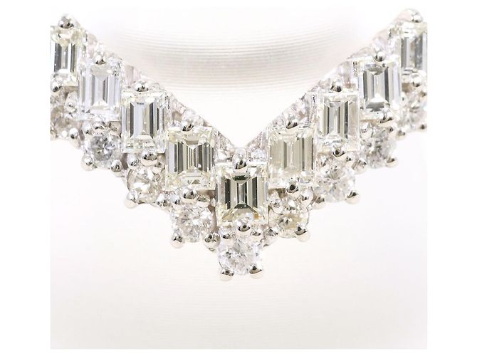 Autre Marque Platin 900 Ring mit Diamant - Ansicht 2