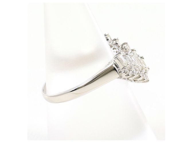 Autre Marque Platin 900 Ring mit Diamant - Ansicht 3