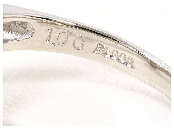 Autre Marque Platin 900 Ring mit Diamant - Ansicht 5