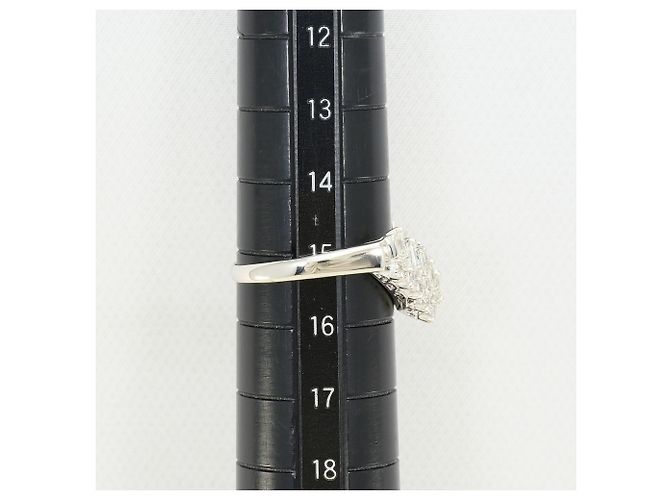 Autre Marque Platin 900 Ring mit Diamant - Ansicht 7