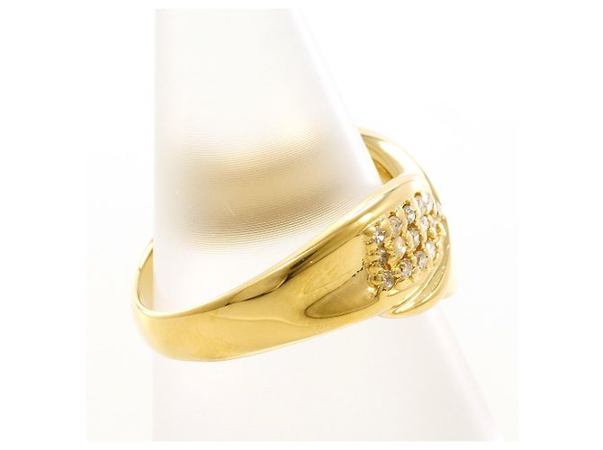 Autre Marque 18K Gelbgold Diamantring Golden - Ansicht 3