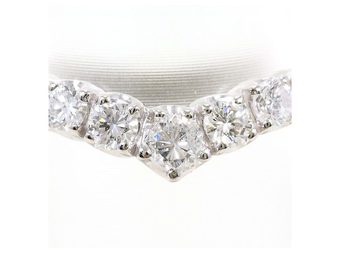 Autre Marque Platinring mit Diamant - Ansicht 2