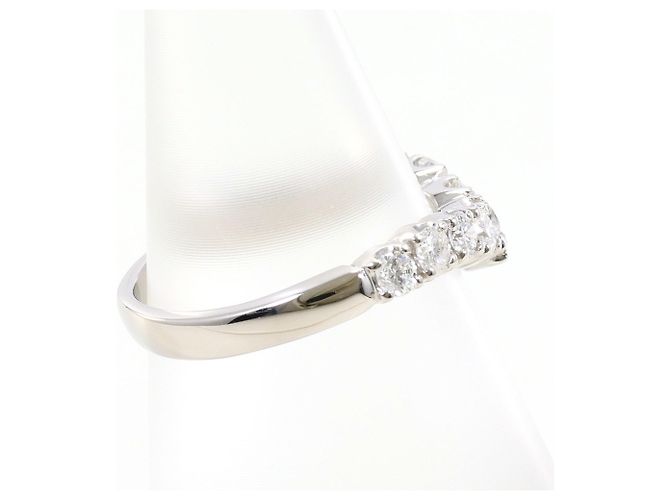 Autre Marque Platinring mit Diamant - Ansicht 3