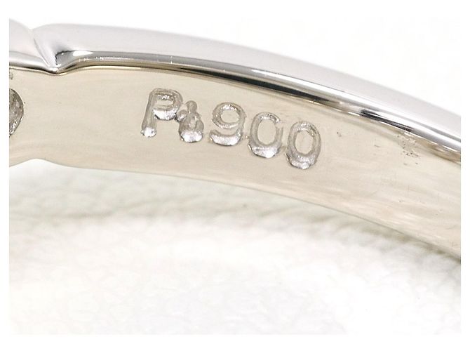 Autre Marque Platinring mit Diamant - Ansicht 5