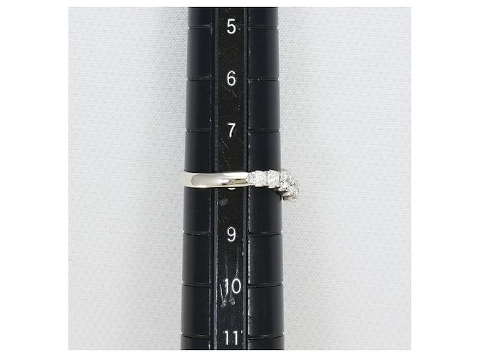 Autre Marque Platinring mit Diamant - Ansicht 8